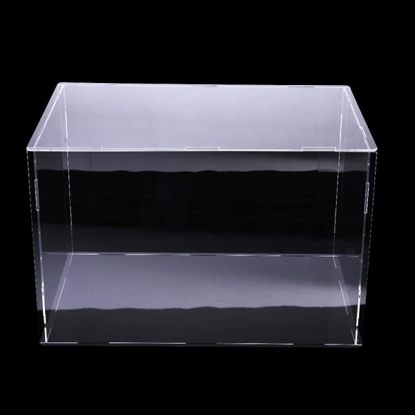 Klar Akryl Dammtät Displayfodral DIY Monteringsbox för Actionfigurer, 30x20x20cm