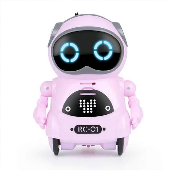[RM]Fick-RC-robot som pratar interaktiv röstigenkänning för barn, rosa Vaaleanpunainen