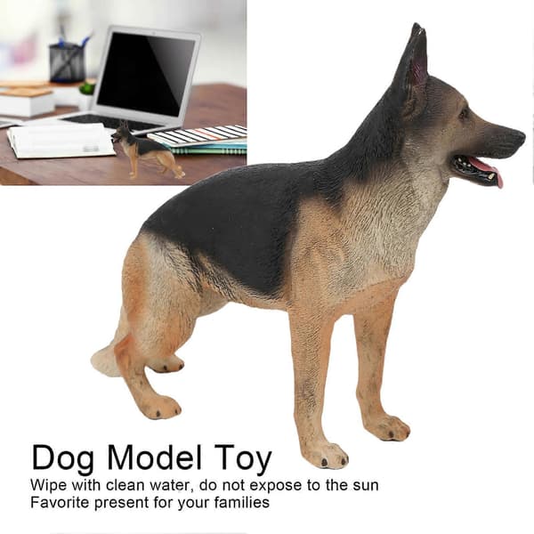 [RM]Schæferhund Model Ornament Meget Simulation Hund Model Legetøj Dekoration853