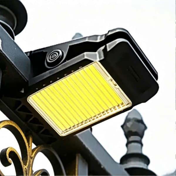 [RM]Solar Clip-on Lys til Camping – Menneskekropssensor Tilstand – til Trægrene & Gelændere – Energibesparende & Lyst D