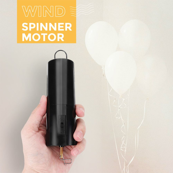 10x Vindturbin Batteri Snurrande Motor För Vindspel Hängande Trädgårdsdekor