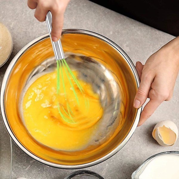 8 tums och 10 tums silikonvispsats om 4, visp ballong äggsås visp för nonstick kokkärl style 4