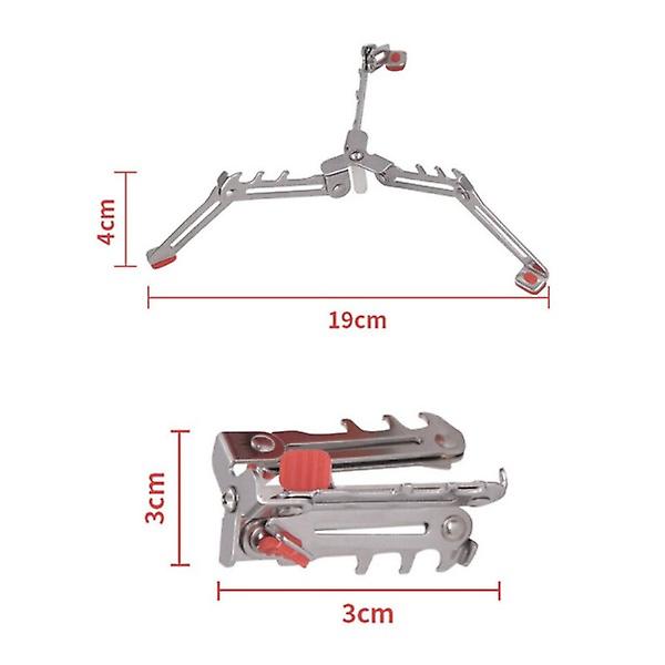 Camping Gasbehållare Fäste Brännare Utomhus Kök Verktyg Flaskhylla Stativ Tripod Hopfällbart Behållarstativ