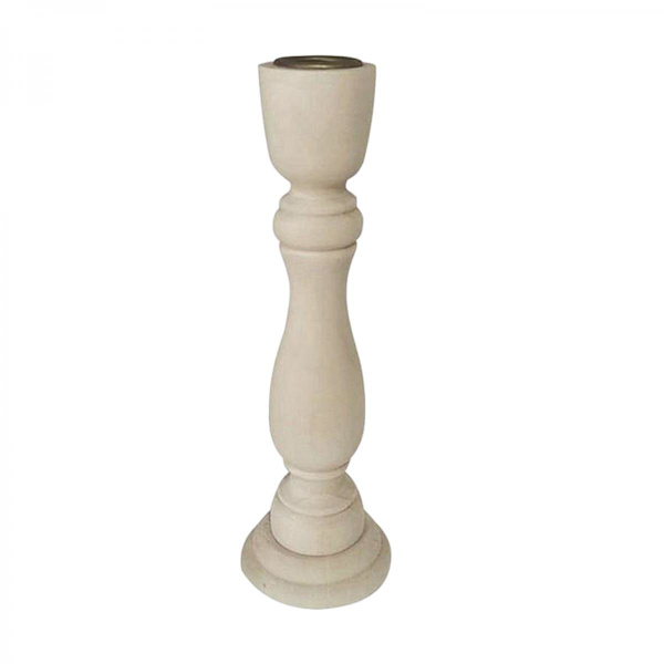 Vintage Chic Trä Ljusstake, Ljusstake 17.5x6x2cm