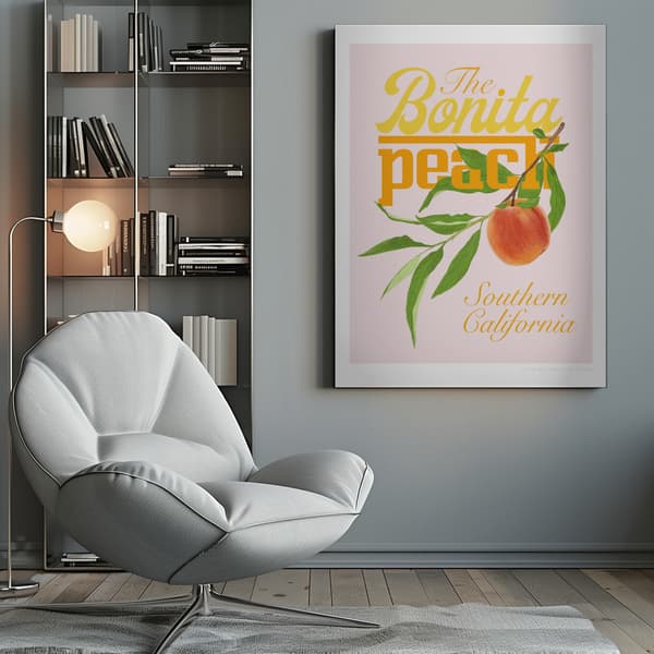Pandcbonitapeach Copy Lerret 50x70 cm