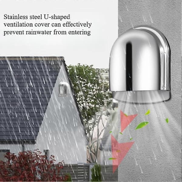 Vægventilationsdæksel i rustfrit stål Udsugningsventil Gitterkanalafdækning til ventilationsudtag 150MM Silver 150Mm