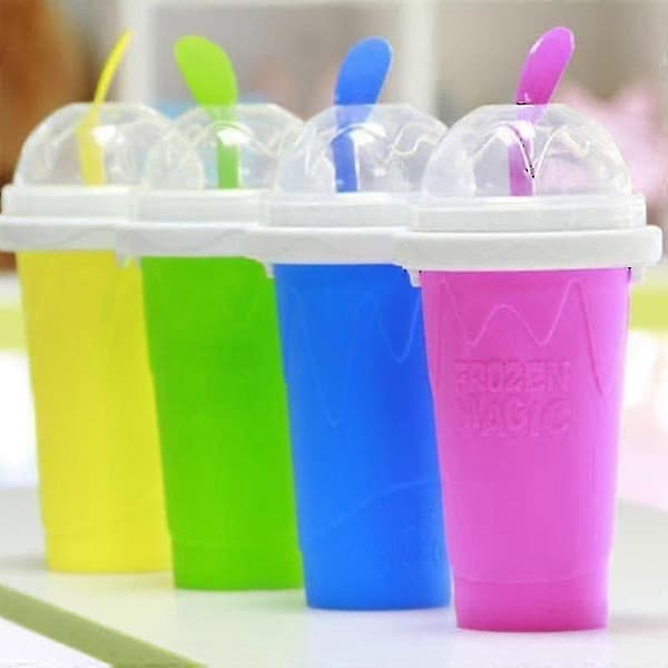 Smoothies Miljøvenlig Dobbeltlags Silikone Ismaskine til Hjemmet