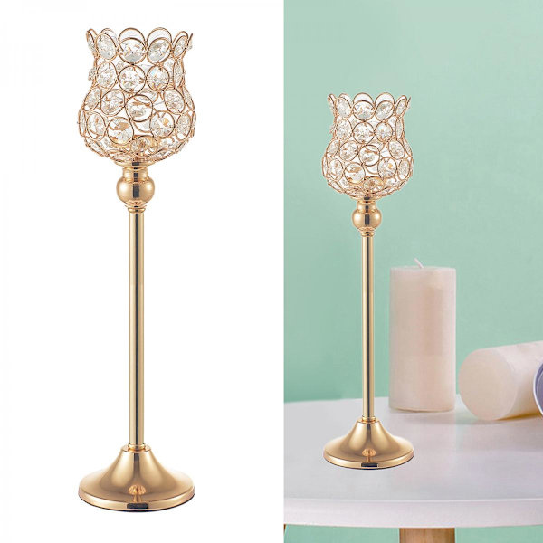 Ljusstake Matbord Modern Dekorativ Flamlös Ljusstake 43cm
