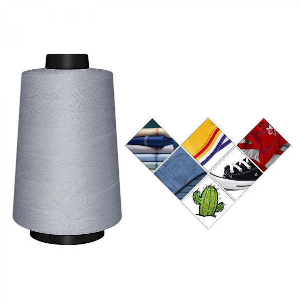 Grå Assorterade Färgade Sytrådsspolar av Polyester