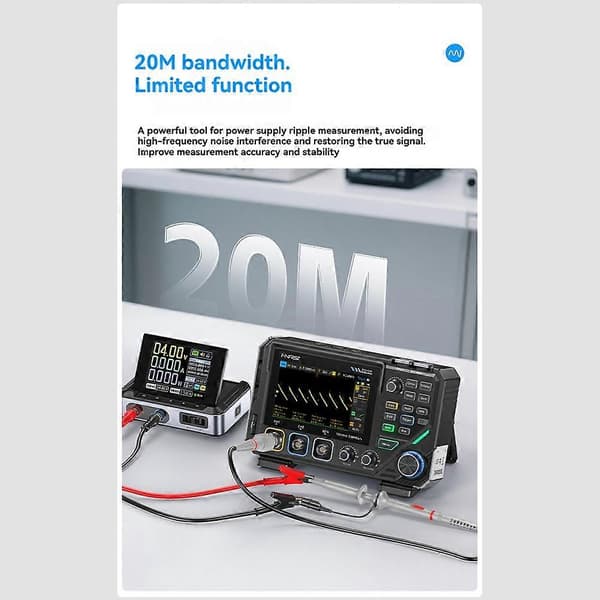 2D15P Digitalt oscilloskop Digitalt multimeter Oscilloscope Signalgenerator Auto Range for Spenning
