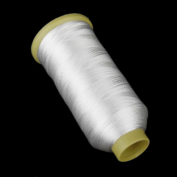 Polyester Broderitråd Spole För Symaskin 108d/2 Vit