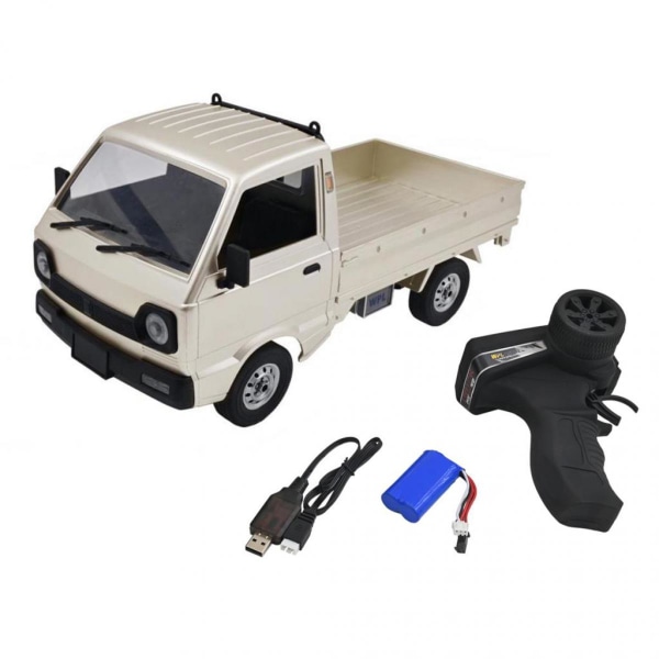 Leksaksklass WPL D12 1:10 4WD RC Bil Hobby Leksak Simuleringslastbil LED-ljus