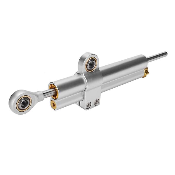 Universal motorsykkel CNC aluminiumslegering styredemper stabilisatortilbehør (sølv)