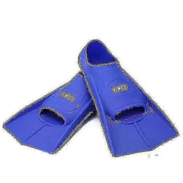 Sim Silikon Professionella Dykarfenor Korta Män Kvinnor Snorkelfenor Barn Simfötter Utrustningsset M-(39-41) navy blue