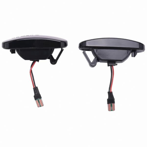 Dynamiske LED-blinklys, universelle sidemarkeringslygter til biler, kompatible med flere køretøjer Black