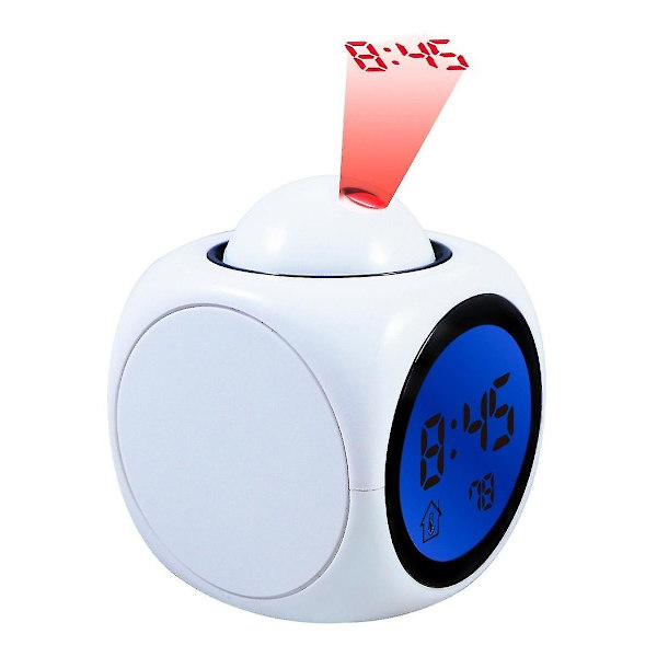 [RM]Weather Alarm Screen for Projector Alarm Clock, Multifunctional Projection Clock with LED Light Projection, Gift