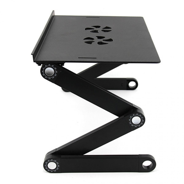 JUSTERBART LAPTOPBORD LAPTOPSTÄLL 360 GRADERS ROTATION Svart