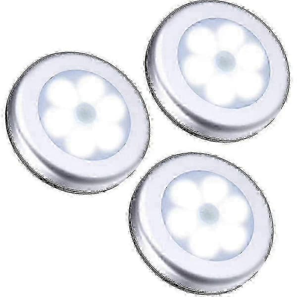 3 trådlösa 6 LED mänsklig sensor utomhuslampa