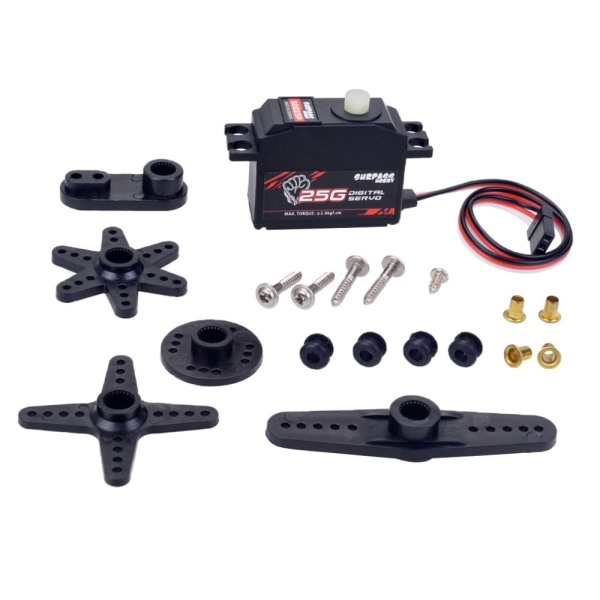 25g Plastväxel Servo För 1/12 RC Bil Flygplan RC Båt Robot S0025P