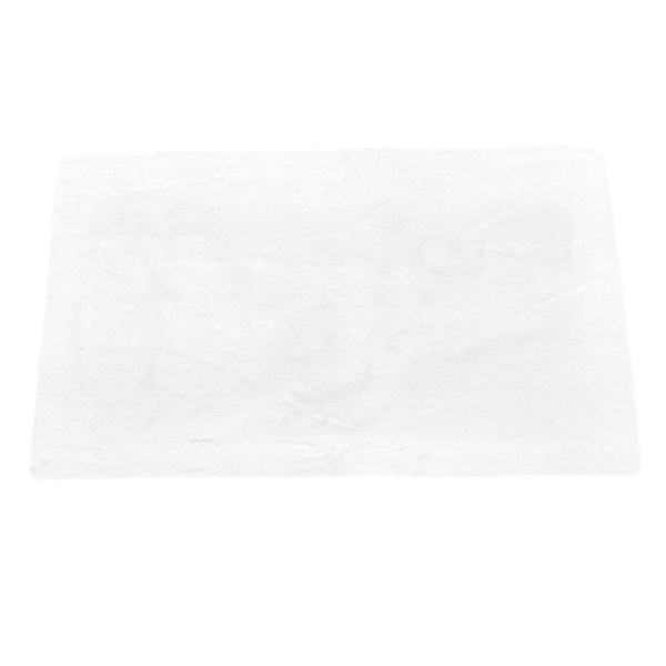 Matta för vardagsrum, fuskpälsmatta för sovrum 60x90cm vit
