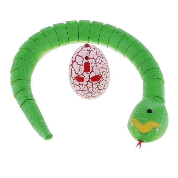 Nyhet Fjärrkontroll Skallerorm Modell Party Trick Joke Toy Snake - Grön