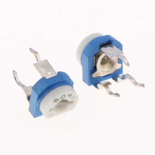 50x 10 värden linjär trimmerpotentiometer, 3-terminal variabel resistor 500k
