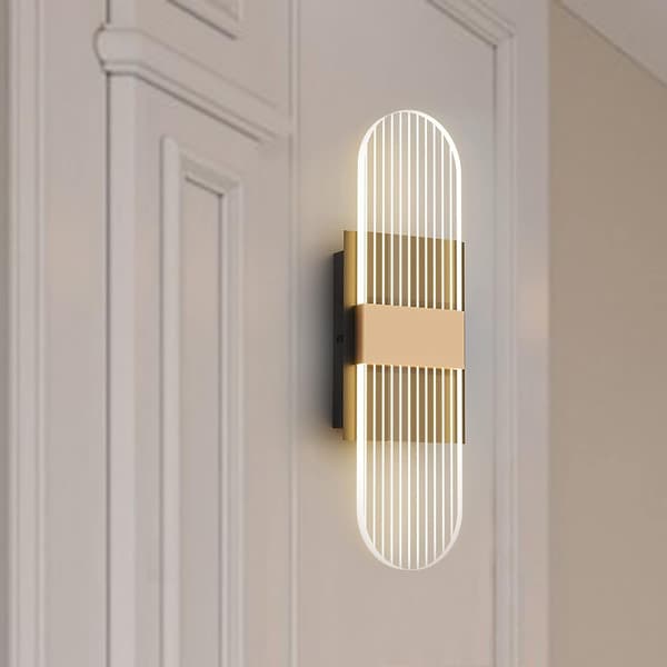 [RM]Dimmable Wall Lamp, Threebro 10W Acrylic Decorative LED Wall Lamp, ZQKLA