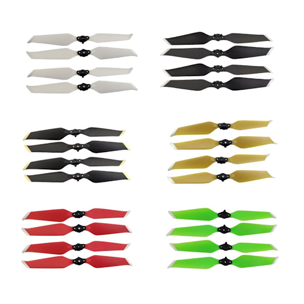 4st 8743 Propeller för MAVIC 2 PRO MAVIC 2 Flygplansdrönare Blad Vit