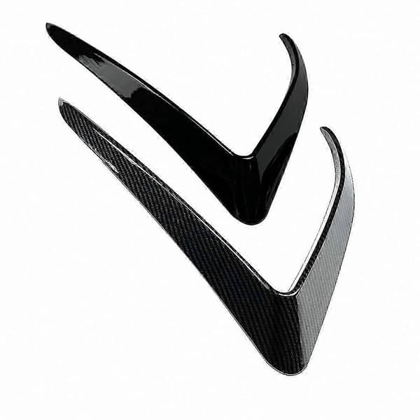 Bil Front Bumper Læbe Spoiler Glans Sort Trim Cover