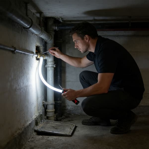 [RM]Portable Hands-Free LED Work Light with Integrated Hanging Hook, Adjustable Brightness, and Concentric Beam for Illumination