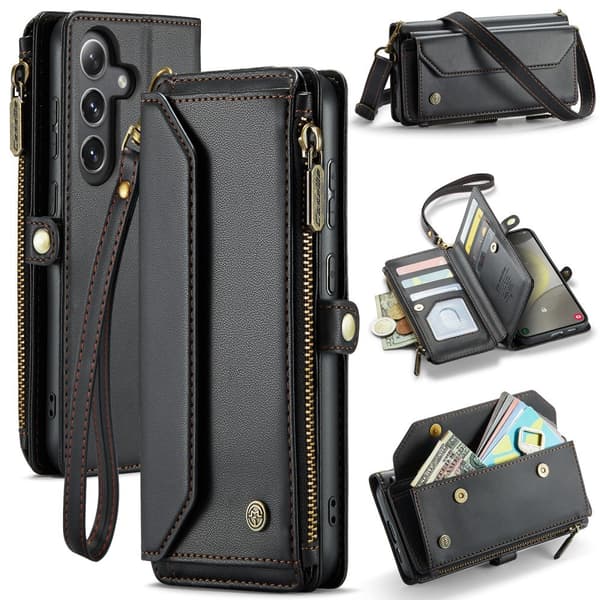 [RM]CASEME Samsung Galaxy S24 Wallet Case Black 162