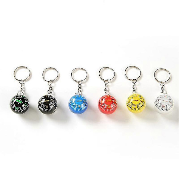 [RM]Portable Liquid-Filled Compass Dustproof Keychain Compass Durable 10pcs Mini Compass Survival Gear Waterproof Compass