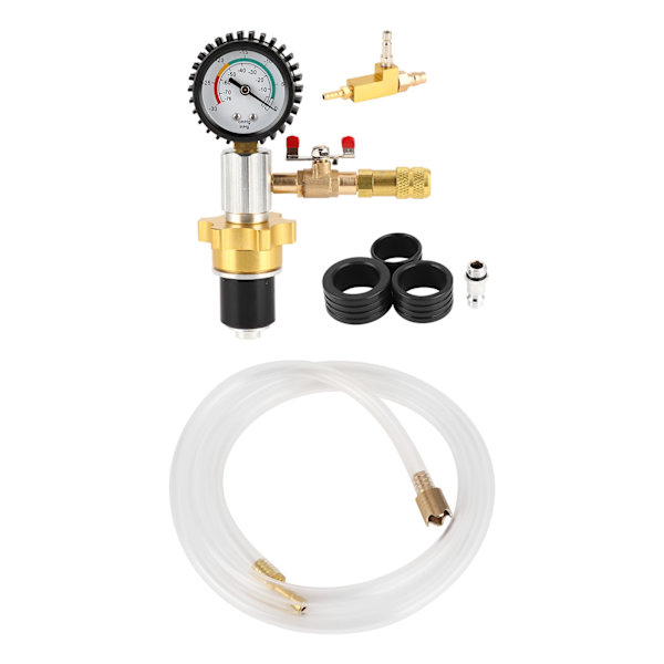 [RM]Car Radiator Coolant Refill Purging Kit Quick Coupler Evacuate Leaks Test Vacuum Cooling System
