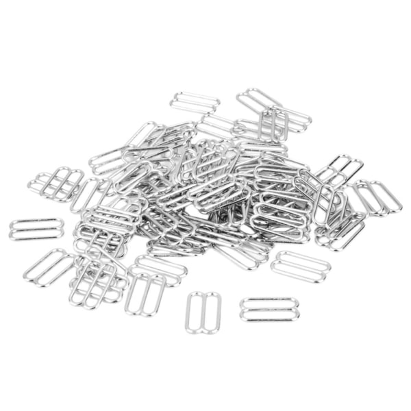 100 st metall bh-remjusteringsreglage/krokar Underkläder sömnad 14 mm 8 form
