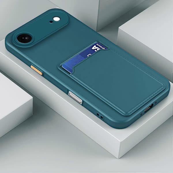 [RM] Kontrastfarget knapp TPU-deksel for iPhone 17 Air Dark green For iPhone 17 Air
