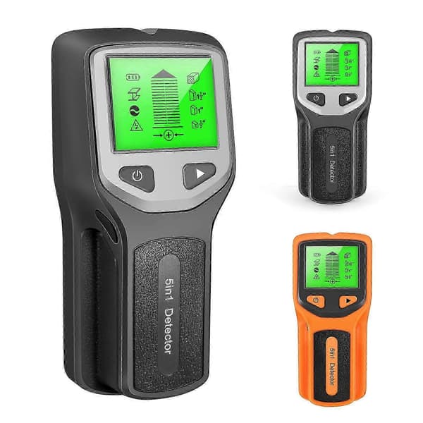 5 i 1 Digital Stud Finder Træ Metal Rør Ledning Vægsensor Scanner LCD Detektor