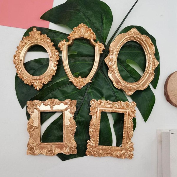 Retro Fotoram Guldramar Heminredning