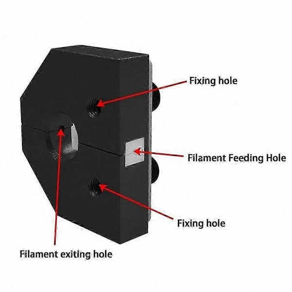 3D-printer filament svejseværktøj - 1,75 mm PLA ABS PETG-forbinder og splejser Silver