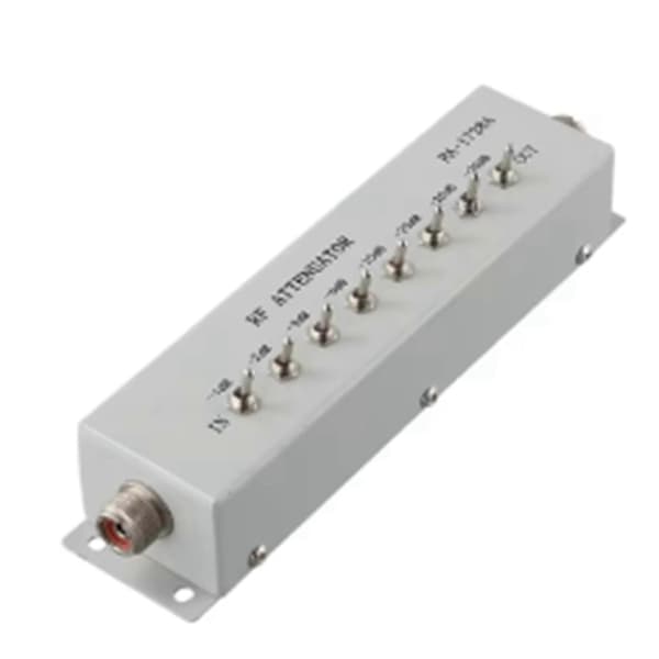 2X 0 - 82DB VARIABEL/TRIN DÆMPER 50 OHM til skinkeradio-sender 0,25W Praktisk metalværktøjstilbehør