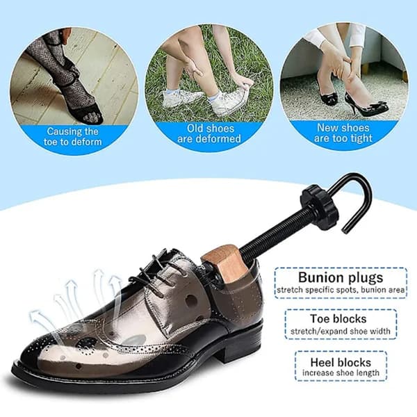 [RM]1 Pair Solid Wood Lotus Shoe Support Shoe Expander Spring Wood