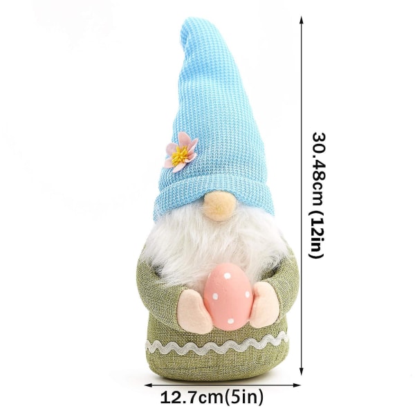Påsk Gnome Plyschdocka Dekorationer Handgjorda Skandinavisk Tomte äggfärger påsk