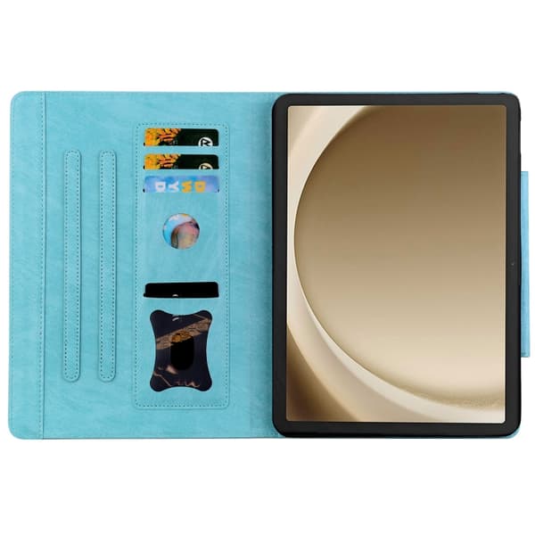 [RM]Samsung Galaxy Tab A9+ / A11+ Katte-spenne Skinnveske Himmelblå