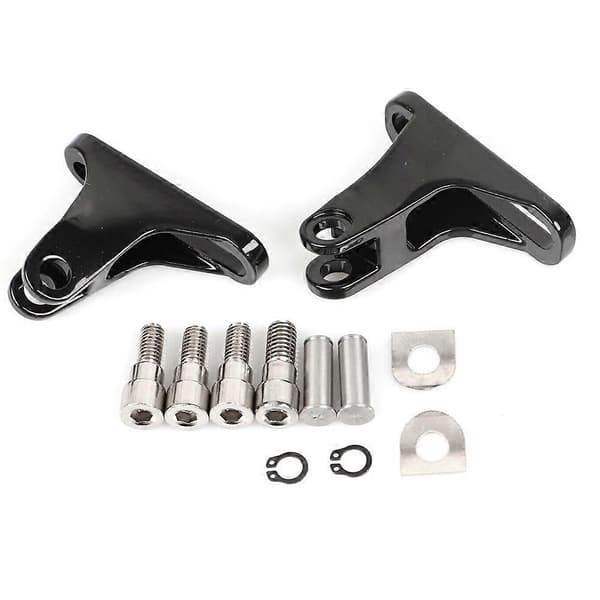 Sort bageste passagerfodhviler Mini Mount til Street Road Glide 93- Black