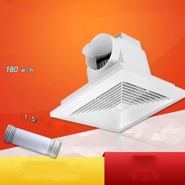 Frånluftsfläkt Badrum Glas installerad luftväxling utsug Hög effekt Kök Toalett tyst Ventilatorfläkt