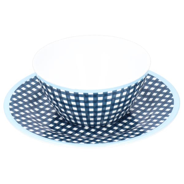 [RM] Imitation Porcelain Plate Bowl Set Fruit Salad Dessert Plate Tableware for Kitchen 1.1
