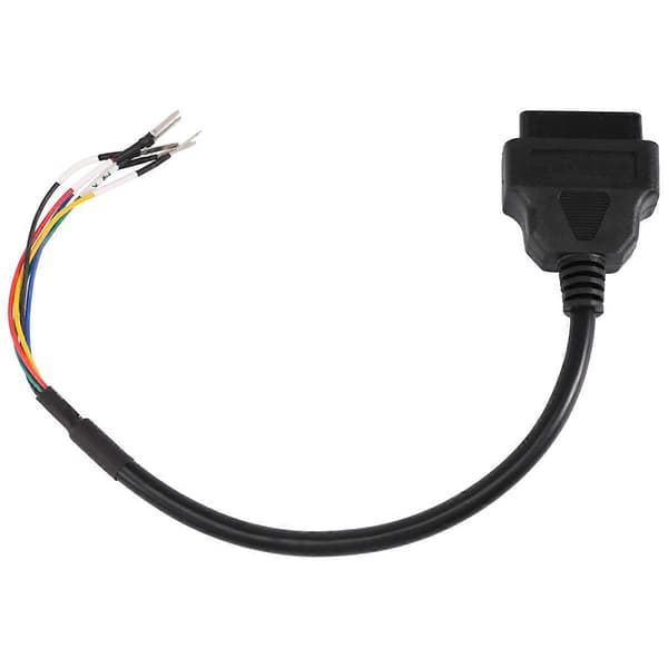 16-bens OBD2 hun K-linje jumper tester diagnostisk kabel ledning pigtail Black