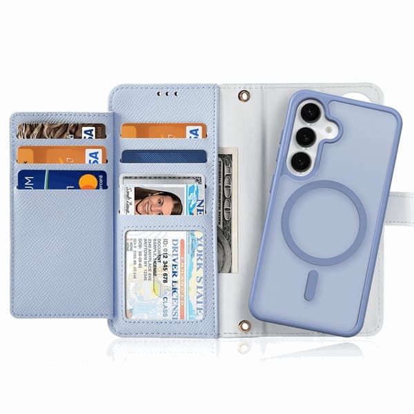 Dux Ducis Lawa Galaxy S25 Plus Wallet Case MagSafe Genuine Leather 75