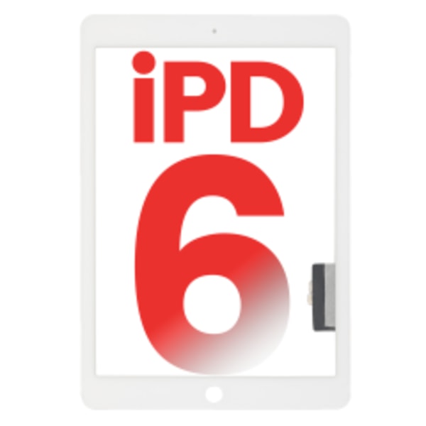 [RM] Digitizer för iPad 6 (2018) (Eftermarknad Plus) (Vit)
