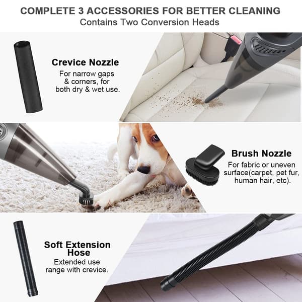 [RM]CNA Cordless Handheld Vacuum Cleaner, 4 in 1 Handheld