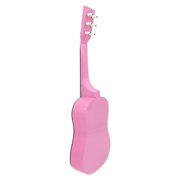 Mini 23 tums trä 6-strängad akustisk gitarr Musikinstrument present rosa
